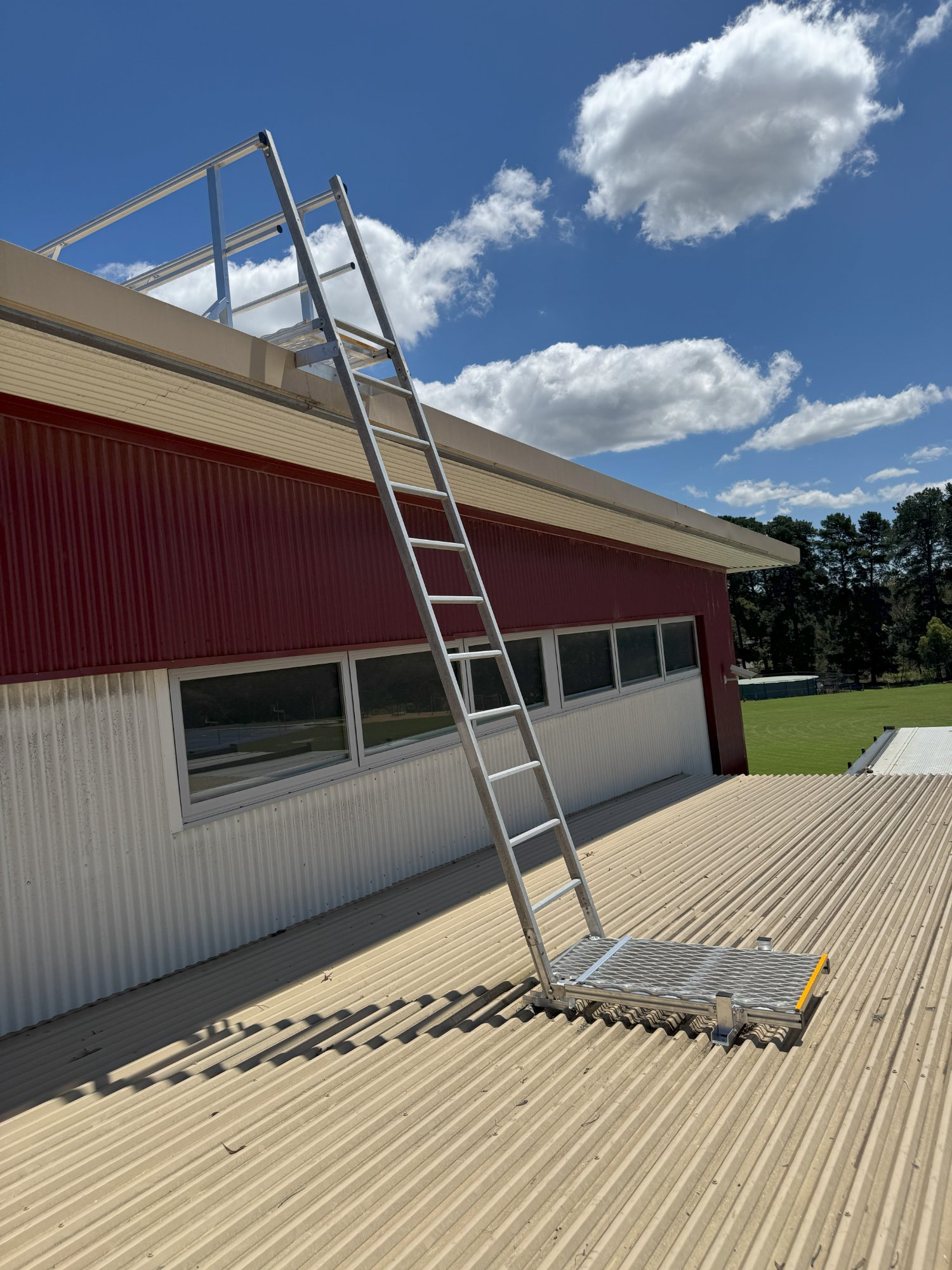 KATT roof access ladder installation